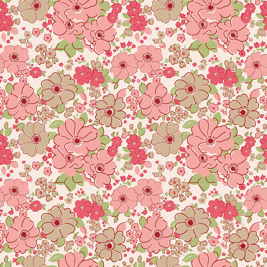 Fabric Yardage - Mercantile: Lovely - Tea Rose