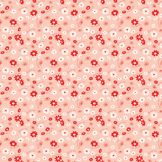 Fabric Yardage - You & Me: Loves Me - Pink