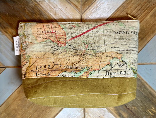 Genevieve Tool Bag - Bronze Maps