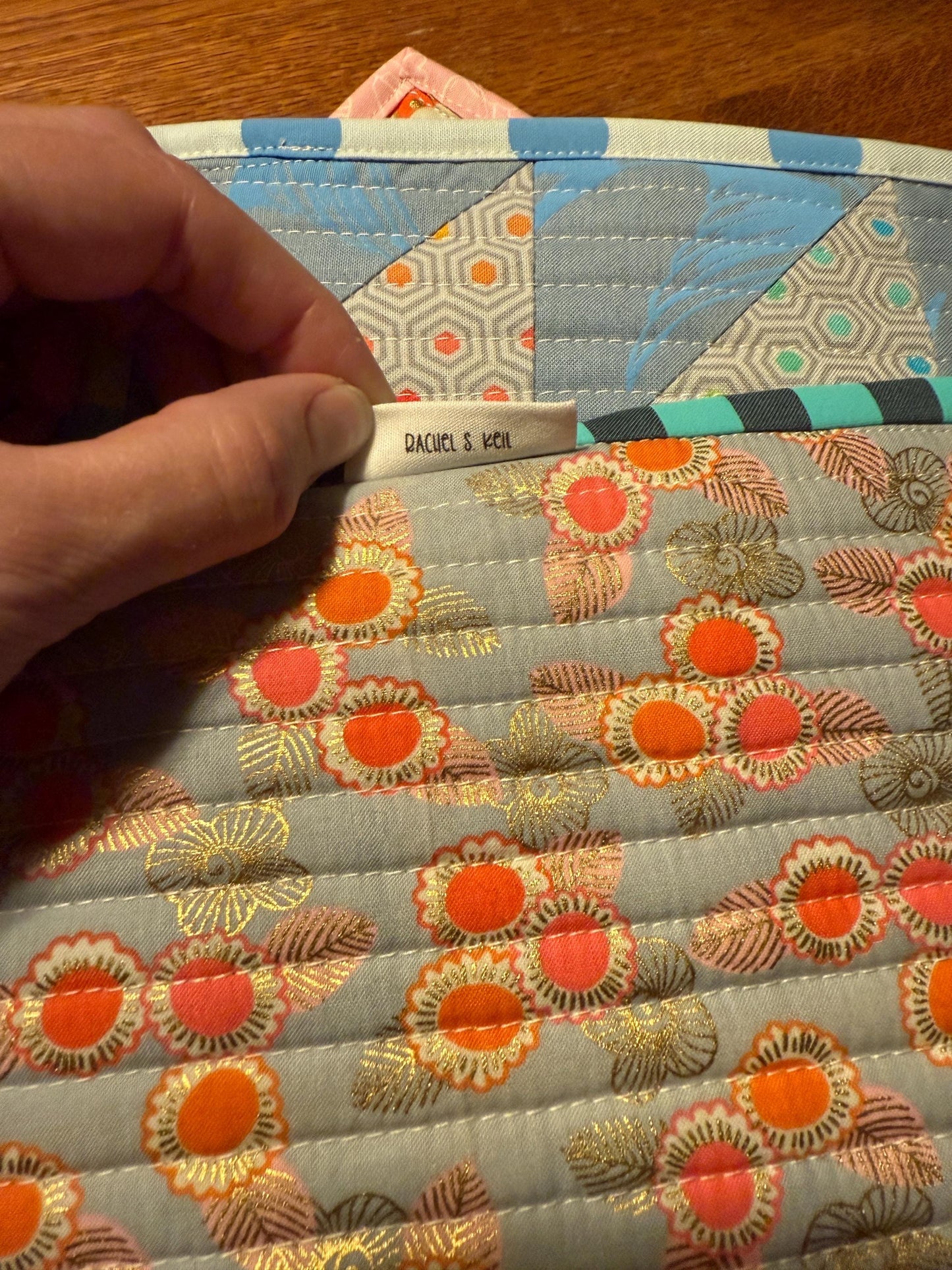 Tea Service/Mug Rug  - Geese Navy/Grey