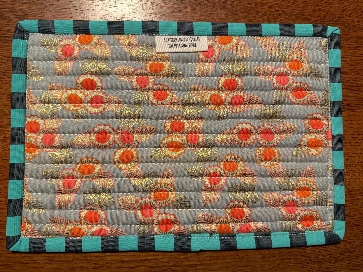 Tea Service/Mug Rug  - Geese Navy/Grey