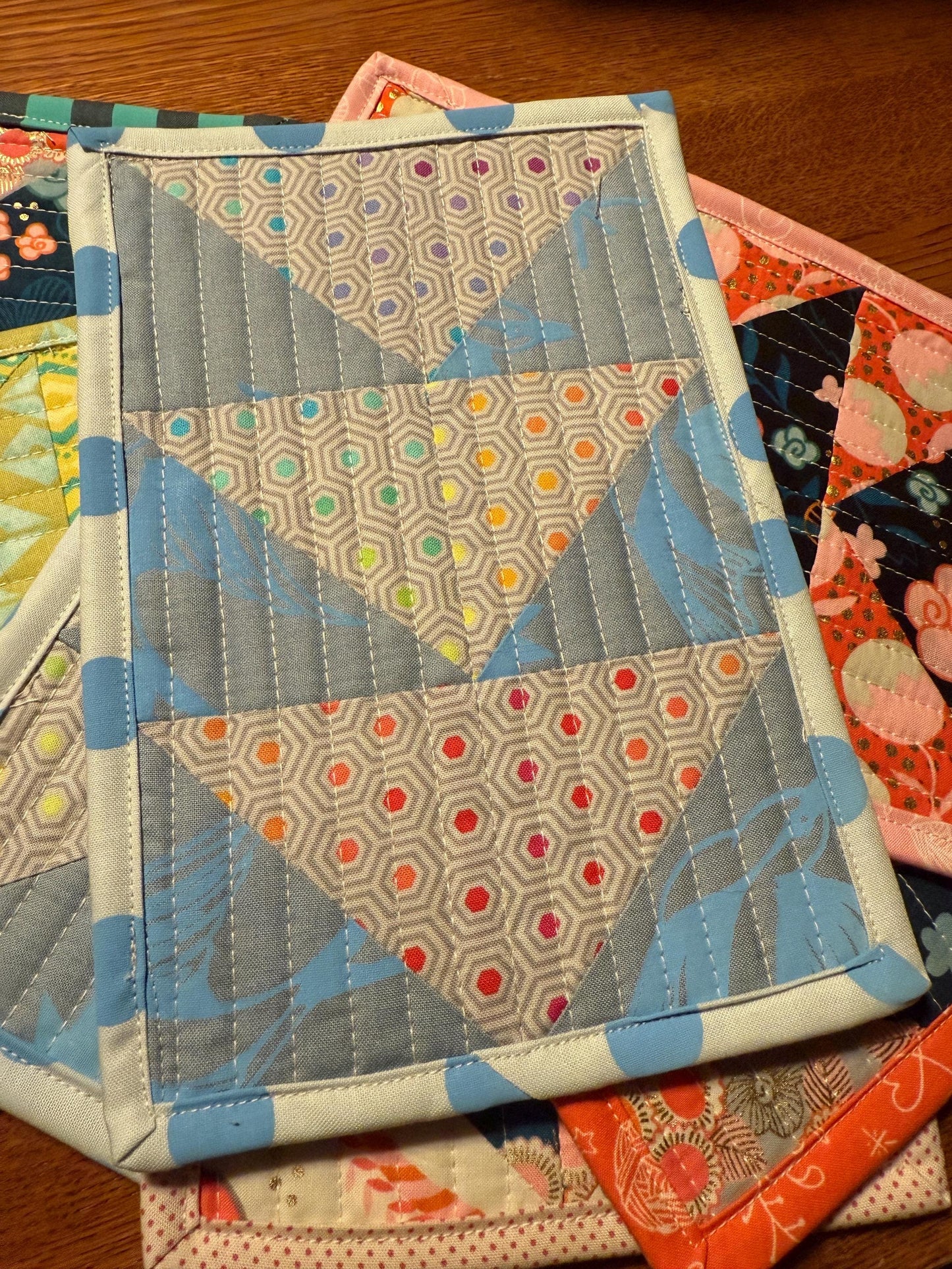 Tea Service/Mug Rug - Geese Grey/Blue