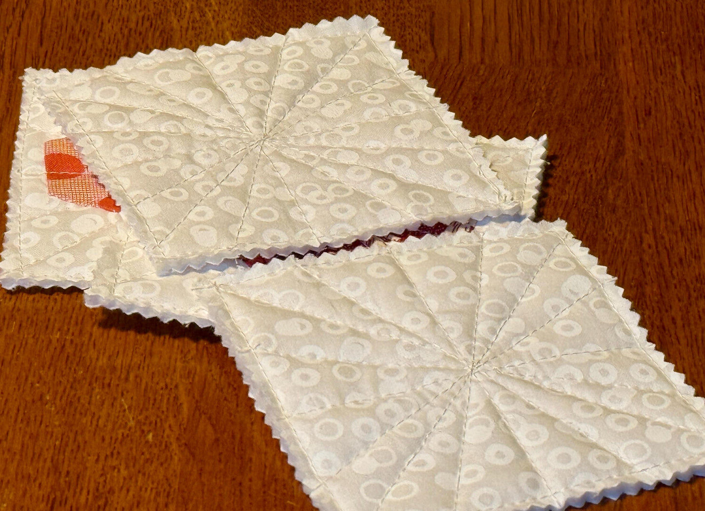 Coaster Pair - Heart  - Pink