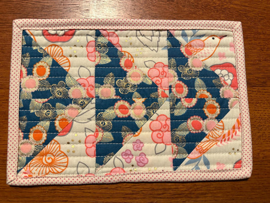 Tea Service/Mug Rug - Geese Navy/Cream