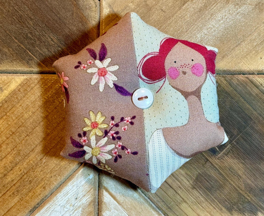 Pin Cushion - Half Hexie - Friends