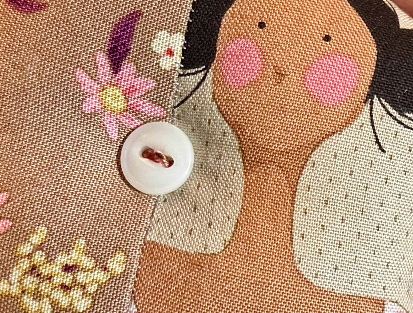 Pin Cushion - Half Hexie - Friends