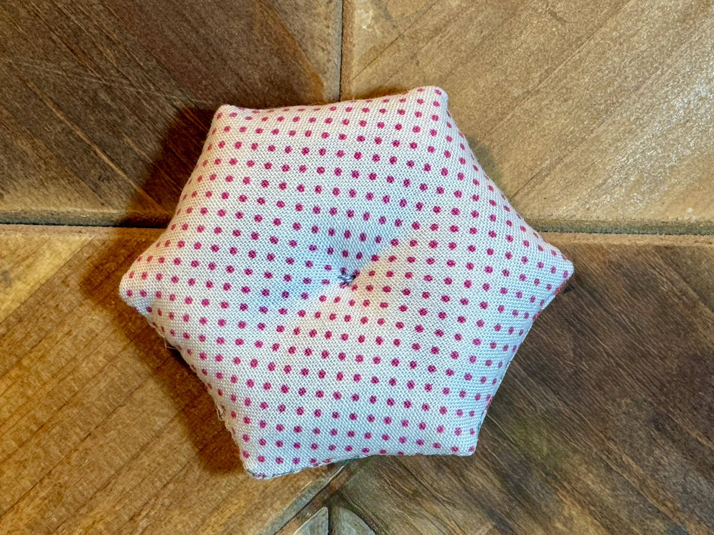 Pin Cushion - Mini Hexie - Red